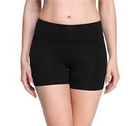 Merry Style Pantaloncini Palestra Donna in Viscosa Shorts Donna per Il Fitness Allenamento Jogging Pantaloncini Sportivi Yoga Hot Pants MS10-284 (Nero, XL)