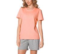 Merry Style Pigiama Corto Donna MS10-177 (Salmone/Grigio, XXL)