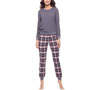 Merry Style Pigiama Donna MS10-268 (mélange Scuro/Borgogna, M)