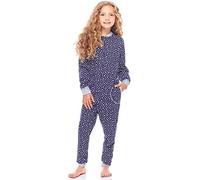 Merry Style Pigiama Intero Bambina e Ragazza MS10-186 (Navy Stelle Melange, 134-140)