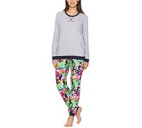 Merry Style Pigiama Manica Lunga Donna MS10-168(Melange Danza, L)