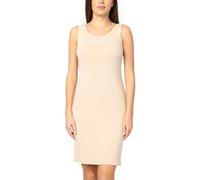 Merry Style Sottoveste Donna Lunghezza al Ginocchio Elastica Modellante in Viscosa MS10-446 (Beige, S)