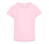 Merry Style T-Shirt per Bambina 100% Cotone - Maniche Corte con Risvolto, Maglietta per Ragazza con Collo Tondo Classico, per Lo Sport e la Scuola MS10-468 (Rosa, 11-12 Anni)