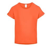 Merry Style T-Shirt per Bambina 100% Cotone - Maniche Corte con Risvolto, Maglietta per Ragazza con Collo Tondo Classico, per Lo Sport e la Scuola MS10-468 (Arancione, 11-12 Anni)