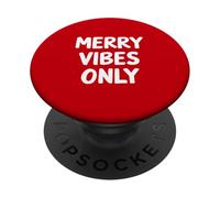 Merry Vibes, solo abbinamento vintage della famiglia di Babbi Natale PopSockets PopGrip Adesivo