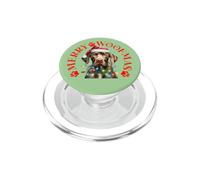 Merry Woofmas con cane puntatore tedesco a pelo corto natalizio PopSockets PopGrip per MagSafe