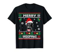 Merry Woofmas Labrador Retriever Dog Ugly Christmas Sweater Maglietta