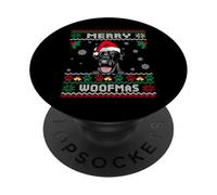 Merry Woofmas Labrador Retriever Dog Ugly Christmas Sweater PopSockets PopGrip Adesivo