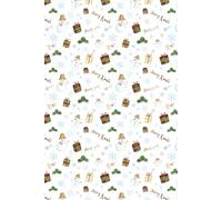 Merry Xmas Winter Snowman Journal: Classic Holiday Notebook, 110 Lined Pages, 6x9, Aesthetic Snowman & Winter Forest Pattern, Premium Matte Cover, Ideal Christmas Souvenir and Budget-Friendly Gift