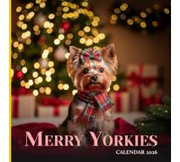 Merry Yorkies 2026 Calendar: Adorable Yorkshire Terriers in Festive Christmas Photography