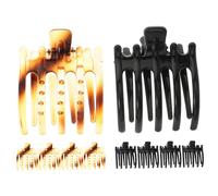 MERRYHAPY 10 pezzi Grandi Clip Artiglio per Capelli Donna Resistente Plastica e Resina Fermagli Eleganti per Acconciature Casual e Quotidiane Adatti Tutti i Tipi di Capelli e Stili