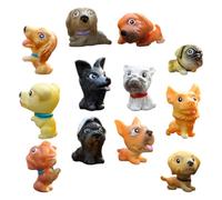 MERRYHAPY 12 Mini Statuette di Cani in Pvc Leggere e Decorative, Figure di Cani Realistiche per Scenari in Miniatura e Decorazioni da Ufficio