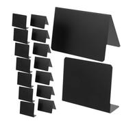 MERRYHAPY 12 Pezzi Mini Lavagnette Segnaposto Nere Riutilizzabili per Buffet Matrimoni Feste Lavagne Piccole Cancellabili per Etichette Tavoli e Messaggi Desktop