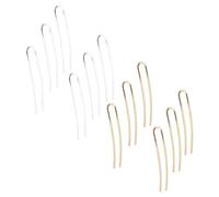 MERRYHAPY 12pezzi Fermagli Per Capelli Non Finiti in Oro e Argento Ornamenti Fai Da Te Materiali Per Progetti Artigianali Decorazioni Per Feste e Matrimoni Accessori Per Copricapi Creativi