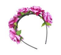 MERRYHAPY 1pezzi Coroncina Rosa Per Accessorio Per Matrimonio e Fotografia Cerchietto Rosa Per e Speciali