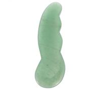 MERRYHAPY 1pezzi Natural Jade Scraping Plate for Gua Sha Facile Strumento Di Massaggio Per Viso Riduce Gonfiore e Circolazione Sanguigna Compatibile Per Rilassamento e Muscolare