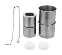 MERRYHAPY 1Set Braciere da Tavolo Inossidabile Kit Completo con Bruciatore per Accessori per Ed Esterno Design per Accoglienti