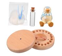 MERRYHAPY 1set Scatola Porta Denti Per Faggio Organizer Per Denti Da Latte Con Data e Appunti Unico Infanzia Completo Di Memorie Per Tuoi Piccoli