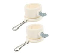 MERRYHAPY 2 pezzi Anelli Rotanti per Asta Bandiera con Clip Resistenti per Sostituzione Corda Asta e Montaggio Sicuro Bandiera Outdoor