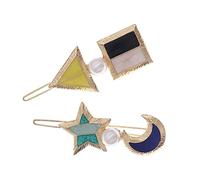 MERRYHAPY 2 Pezzi Fermaglio Stella Decorazioni Accessorio Donna Per Adornare Acconciature