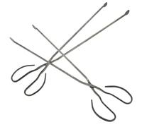 MERRYHAPY 2 Pezzi Pinze Per Carbone Clip Per Grill Girevole Cestino Per Esterni Grill Carbone Barbecue Spazzatura Morsetto Griglia Barbecue Al Grandi Utensili Per