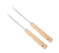 MERRYHAPY 2 Pezzi Sarchiatore Manuale per Erbacce con Manico in Legno di Frassino da Strumenti Leggeri ed Ergonomici per Rimozione Radici e Diserbo Giardino Facile da Usare e Trasportare