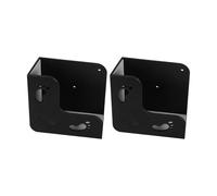 MERRYHAPY 2 Pezzi Supporto a Parete per Bilancia Pesapersone in Plastica Nera, senza Fori, Salvaspazio, Adatto per Bagno e Spazi Piccoli, Forma Rotonda o Quadrata