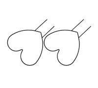 MERRYHAPY 2 Pezzi Supporto Rampicante Cuore per Piante da Interno ed Esterno Sostegno Robusto per Piante Rampicanti da Balcone e Giardino Struttura Duratura e Pratica