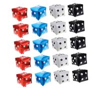 MERRYHAPY 20 pezzi Palloncini Metallizzati Forma di Dado Decorativo per Feste Tema Gioco Colori Rosso Blu Bianco e Nero Compleanni Shower e Eventi