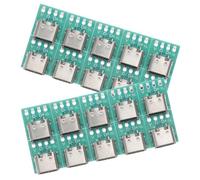 MERRYHAPY 20pezzi Adattatore USB Tipo c Femmina Connettore Presa per Modulo Supporto Scheda PCB Convertitore da Splitter Raffreddamento Compatibile Cavi Dati e Dispositivi USB