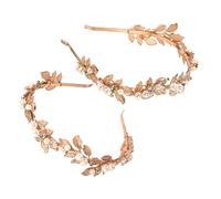 MERRYHAPY 2pezzi Cerchietto Sposa Foglie Barocche Per Matrimonio Accessorio Per Cerimonie e Speciali