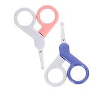 MERRYHAPY 2pezzi Safety Scissors e Tagliaunghie Inossidabile Per Manicure Sicuri La Unghie Dei