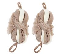 MERRYHAPY 2pezzi Sfere Bagno Lunghe Cordino Sfere Doccia Morbide Schiumogene Ecocompatibili Per Familiare e Viaggio