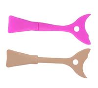 MERRYHAPY 2pezzi Strumenti Silikonici Per Occhi Guida Per Mascara e Ombretto Applicatore Riutilizzabile Per Eyeliner e Protezione Contro Diffusione Adatto Per Make up Femminile