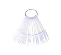 MERRYHAPY 2sets Punte Per Esposizione Unghie Bastoncini a Ventaglio Piastre Colorate Per Ricostruzione Modelli Trasparenti