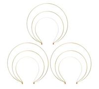MERRYHAPY 3 Pezzi Cerchietti Corona Tre Strati in Metallo Fascia Capelli Corona Dea Vintage per Donne Accessorio per Acconciature Feste Matrimoni e Cosplay