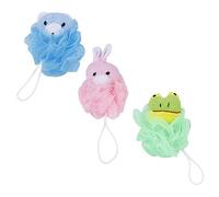 MERRYHAPY 3 Pezzi Palla Da Doccia Cartoni Animati Esfoliante Per Ragazzo Ragazza Palla Scrub Da Bagno Adorabile Per Ragazzo Ragazza