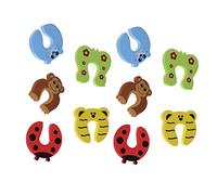 MERRYHAPY 30pezzi Fermaporta Per Per Da Pizzicamento Animali Cartoon Sicuro e Resistente Agli Urti Adatto Per Stanze e Porte Di Casa