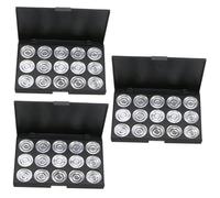 MERRYHAPY 3pezzi Buche Organizer Cosmetico Vuoto Per Ombretti Palette Per Trucco Creativa Per Fard e Fondotinta Rotondo