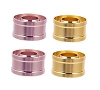 MERRYHAPY 4 Pezzi Anello Per Rossetto Fatto in Casa Strumento Trucco Labbra Alluminio Lavabile E Sicuro