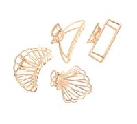 MERRYHAPY 4 Pezzi Fermagli Metallo Antiscivolo Dorato Fermaglio Per Morsetto A Mascella Accessori Per Classici in Stile Francese