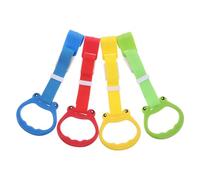 MERRYHAPY 4 Play Yard Bed Assistant Rings Walker Tool Ring Walking Stand Up Pull Up Standing Gymnastics Children Training Tool