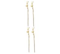 MERRYHAPY 4 Pz bacchette geometriche per in metallo strass per molletta per barrette hair clip arredamento gioielli minimalisti per le donne bastoncini per