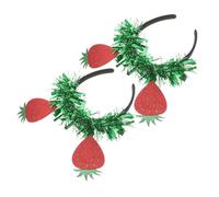 MERRYHAPY 4 Pz fascia alla fragola Cerchietto alla moda fasce di frutta fascia per ragazze gioielli alla fragola Decorare cerchio per molleggiato accessorio per Saluto