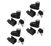 MERRYHAPY 4 Set Blocco Freno Disco per Veicoli a Due Ruote e Bici Mountain Lock Antifurto Leggero con Chiavi e Staffe per Scooter e Biciclette Off-road