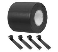 MERRYHAPY 5 Rotoli Nastro Isolante per Tubi Aria Condizionata in Pvc Nero, Resistente al Fuoco e Flessibile, per Isolamento dei Tubi Condizionatore d Aria in Ambienti Residenziali