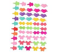 MERRYHAPY 50pezzi Forcine Per Capelli Colorate in Plastica Accessori Per Capelli Decorativi Fermagli Resistenti e Leggeri Per Outfit Informale