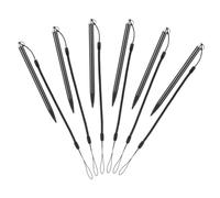 MERRYHAPY 6pezzi Penna Stilo Touch Screen in Metallo Resistente Con Cavo Anti-smarrimento Per Dispositivi Touchscreen Strumento Di Scrittura Preciso Per Tablet e Telefono
