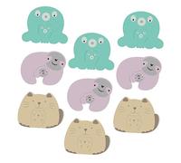MERRYHAPY 9 Pezzi Fermaporta Prevenzione Sbattere Bambini Sicurezza Eva Attutire Impatto Separare Pareti