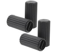 MERRYHAPY Accessori Freno per Sedia a Rotelle 4 Pezzi in Plastica Nera Maniglia Freno Resistente e Effetto Frenata Stabile per Sicurezza Antiscivolo